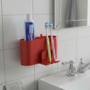 soporte para cepillo de dientes y pasta dental