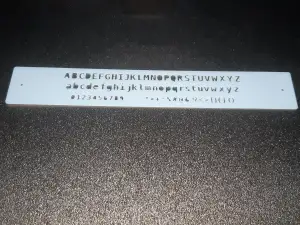 Precision Lettering Stencil