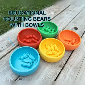 Educational counting bears with bowl set