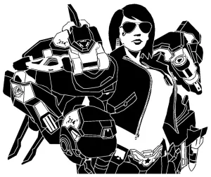 OW Pharah stencil