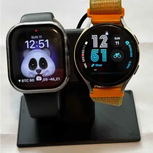 Charging watch stand for Apple Watch and Galaxy Watch