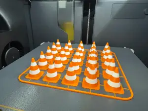 Traffic Cone Kit Card in 1:24 and 1:18 scale