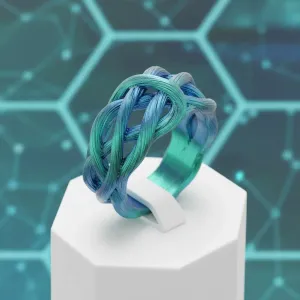 Aqua Nexus Weave Ring – Noah0x03