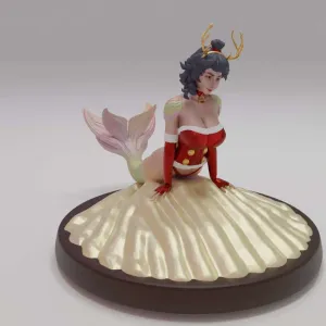 Mermaid Girl on shell