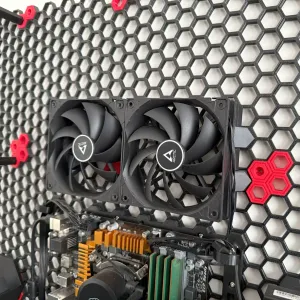 240/360 AIO radiators honeycomb storage brackets horizontal.
