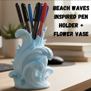 Beach Waves Inspired Flower Vase / Pen Holder
