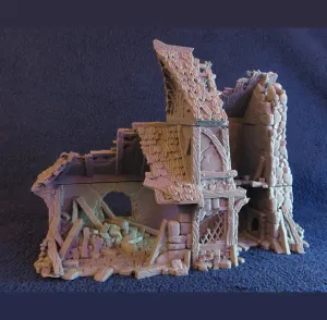 City of Tarok - Ruined Small House - RPG Terrain