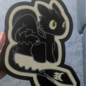 Toothless Lightbox ( How To Train Your Dragon)