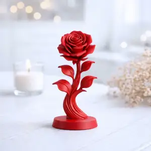 Rose Flower Figurine | Elegant Floral Sculpture