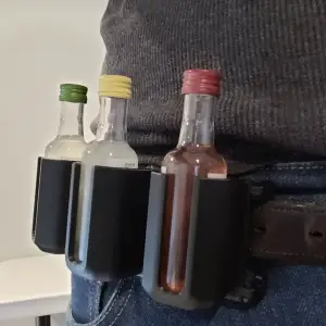 Tactical Triple Mini Shot Belt Holster (Print in Place)