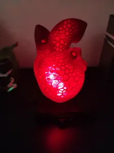 Voronoi Anatomic Heart LED Night Light