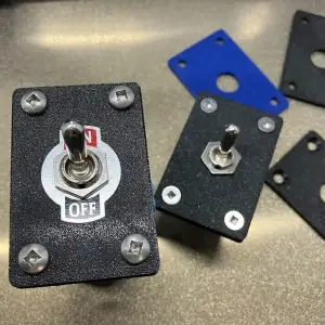 Toggle Switch Plate 60mm x 40mm