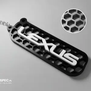 Lexus logo honeycomb keychian