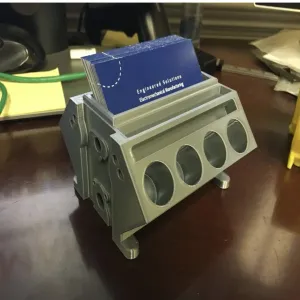 Engine block card holder