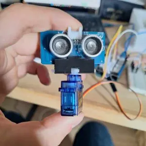 Arduino Ultrasonic sensor support on servomotor
