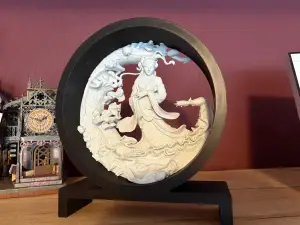 Girl Diorama Decor