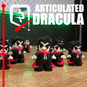 🦇 Articulated Dracula – Print-in-Place Vampire Mini 🦇
