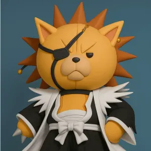 KON con traje de Kenpachi