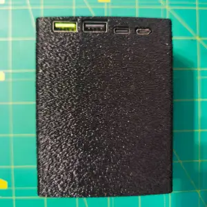 Rugged PowerBank Case 8x18650 (22.5W) with Protection Windo