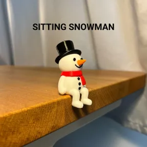 Sitting Snowman