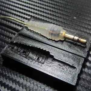 3,5 jack connector press mold for hot glue or resin