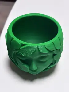 Beautiful lady flower pot