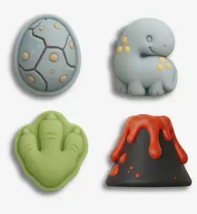 Cute Baby Dinosaur Plunger Cutter & Ejector Set (4 Designs )