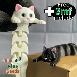 Flexi Holding Cat (Print-in-place)