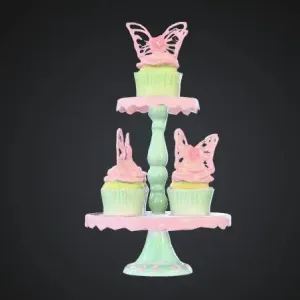 Cupcakes in a cupcake stand toy fairy themed