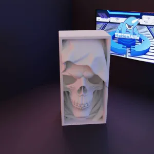Book holder skull