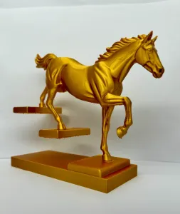 Horse Statue on Steps