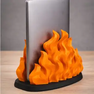 Flame laptop stand