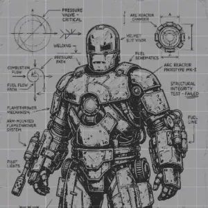 HueForge Iron Man Tecnic/engineering concept