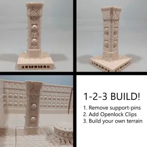 Necropolis tile - square pillar
