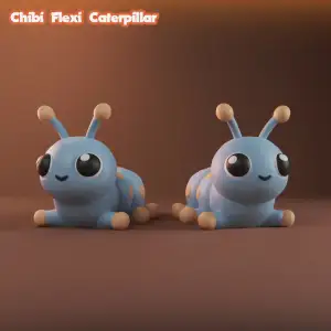 Chibi Flexi Caterpillar - Multicolor