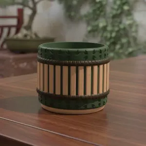Wooden Jade Planter