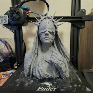 Broken statue