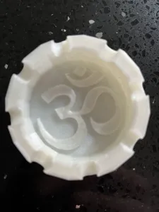 “Om” Ashtray with Hindu Symbol