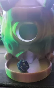 Beholder Dice Tower - Print In Place - No Supports
