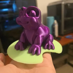 Chibi Frog On Lily Pad