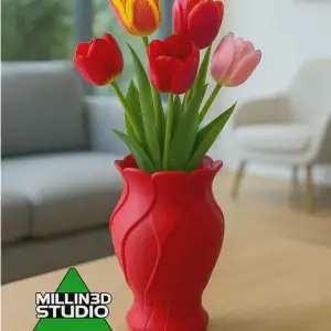 Rose Petal Inspired Flower Vase