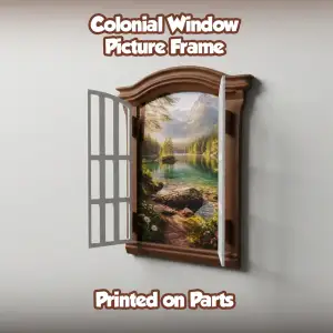 Colonial window picture frame