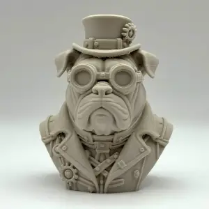 Steampunk Bulldog Bust