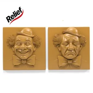 Clown paintings - Relief
