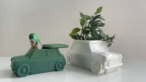RETRO TOY CAR-MINI BOX-PLANTER POT