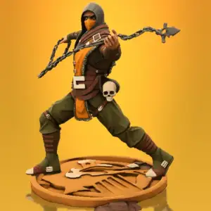 SCORPION WARRIOR MORTAL KOMBAT IN ACTION