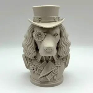 Steampunk Cocker Spaniel Bust