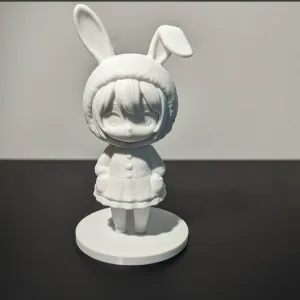 Anime girl in bunny outfit