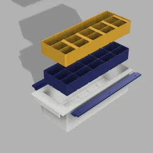 Deep Custom shelving for sewing machine assessories