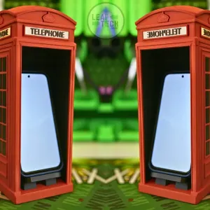 British Red Phone Box - Phone Holder Stand Display